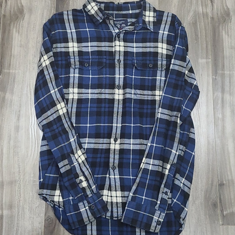 Men's american eagle plaid shirt - Picture 1 of 5